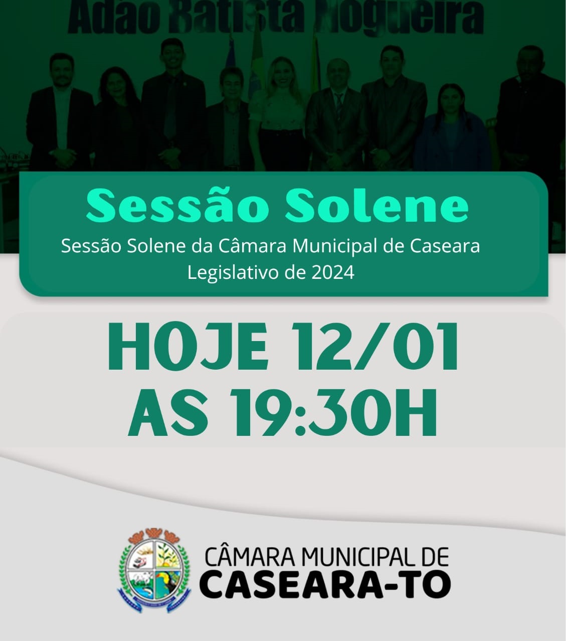 Sessão Solene dia 12/01/2024